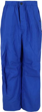 Ferragamo Mens Athletic Silk Track Pants In Blue