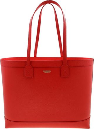Burberry MD London Nova Check Tote Bag Red Medium