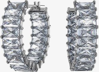 Swarovski Matrix Grey Hoop Earrings 5658650