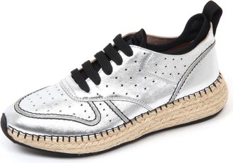 Tod's Rafia Run Schoen in Zwart - Dames - Sneakers - Grijs - 38 1/2 EU - Leer - Schoenen