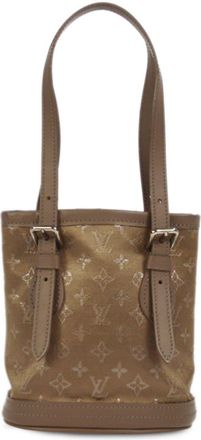 Louis Vuitton 2001 Little Bucket handbag - women - Satin/Leather - One Size - Brown