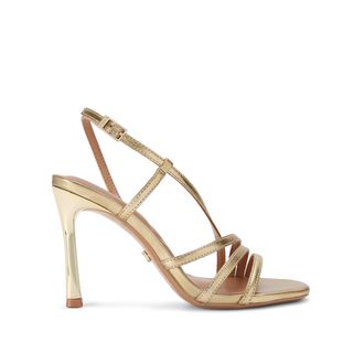 Carvela Womens Paparazza Heel Sandals - Gold - Size UK 3