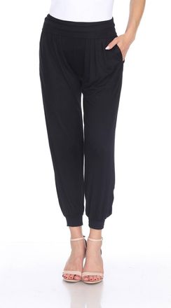 White Mark Womens Harem Pants In Black