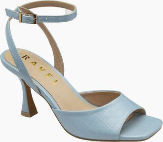 Ravel Womens Holms Womens Sandals - Pale Blue Croc - Size: 4