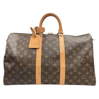 Louis Vuitton Brown Monogram Boston Bag (Pre-Owned)