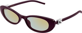 Gucci GG1680S 008 Womens Sunglasses Purple Size 52 - Free RX Lenses - Free RX Lenses