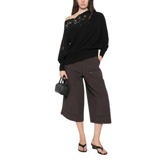 Ermanno Scervino Maglione Girocollo in Cashmere - - Knitwear - Donna - Nero - M