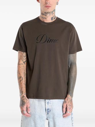 Dime cursive-logo T-shirt - unisex - Cotton - S - Brown