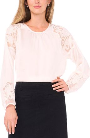 Vince Camuto Embroidered Blouse