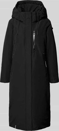 Khujo Parkamantel mit Reverskragen in Black, Gr&ouml;&szlig;e S