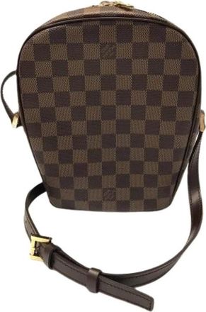 Louis Vuitton Tweedehands Canvas Louis Vuitton tassen - Dames - Vintage Schoudertas - Bruin - ONE Size - Vintage