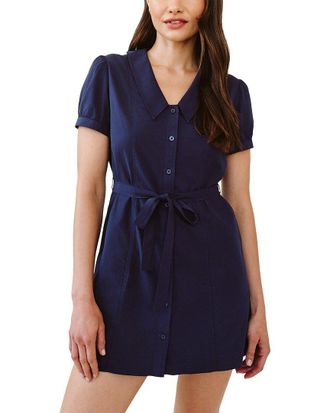 Bella Dahl Seamed Puritan Collar Mini Dress