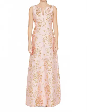 Kay Unger Guilietta Gown In Blush