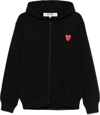 Comme Des Gar&ccedil;ons Double Heart-patch Hoodie