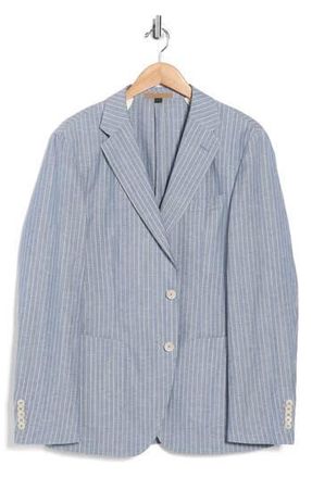 BOSS Heston Wool & Linen Blend Sportcoat in Light/Pastel Blue at Nordstrom Rack, Size 38