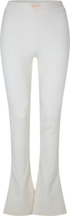 Off-white Womens Off White Sleek Split Leggings in - Size 8 UK