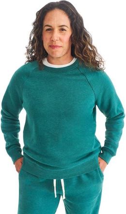 primary Adult Cozy Fleece Sweatshirt in Heather Spruce at Nordstrom, Size X-Small
