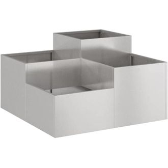 vidaXL Maceta Para Jard&iacute;n Oxidado 80 X 80 X 48 Cm Acero Oxidado Vidaxl