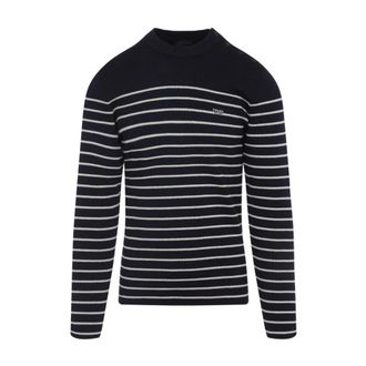 Prada Jersey de Cuello Redondo de Lana Virgen - Knitwear - Hombre - Azul - M
