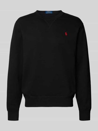 Polo Ralph Lauren Sweatshirt mit Label-Stitching in Black, Gr&ouml;&szlig;e L