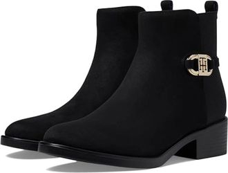 Tommy Hilfiger Imiera Boots Womens Black Almond Toe Ankle Bootie LION536
