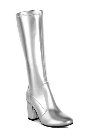 Rag & Co. Halara Water Repellent Knee High Boot in Silver at Nordstrom Rack, Size 7