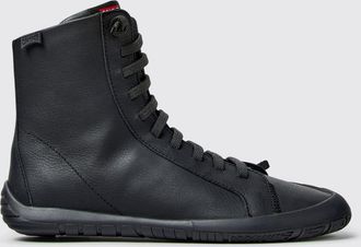 Camper Stivali outdoor in pelle di vitello liscia con zip laterale