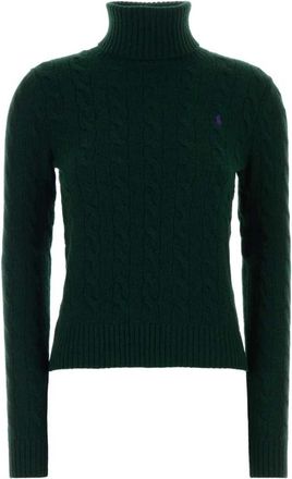 Polo Ralph Lauren Breiproducten - Dames - Coltruien - Groen - XS - Wol - Truien & Vesten
