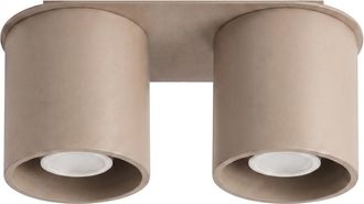 Sollux Lighting Plafone taupe aluminio alt. 12 cm