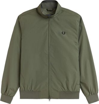 Fred Perry Brentham Jacket - Heren - Bomber jackets - Groen - XL - Polyester - Jassen