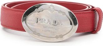 Prada Riem met logogesp - Rood