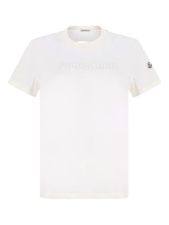 Moncler logo T-shirt - women - Cotton - S - White