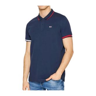 Tommy Jeans Red Flag Cotton Polo