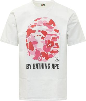 A Bathing Ape ABC Camo Tee - Heren - T-shirts - Wit - XL - Katoen - Tops