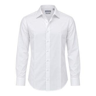 Michael Kors Camicia Dobby Strutturata Moderna - - Shirts - Uomo - Bianco - 2XL