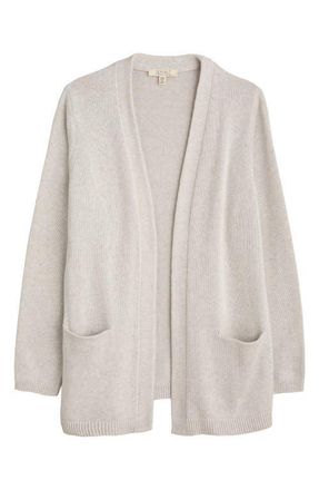 Seasalt Cornwall Riverboat Organic Cotton Cardigan in Chalk at Nordstrom, Size 14 Us