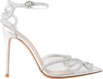 Gianvito Rossi Atlantis Pump - Dames - Sandalen met hakken - Grijs - 37 1/2 EU - Leer - Schoenen