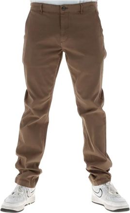 Lyle & Scott Heren, Broeken, Bruin, Maat: W36 Katoen