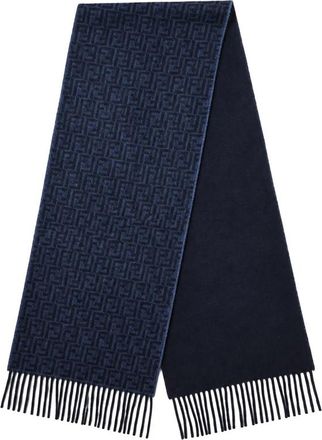 Fendi FF Monogram Fringed Scarf