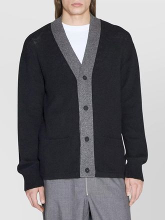 Prada cashmere cardigan with long sleeves and front pockets
