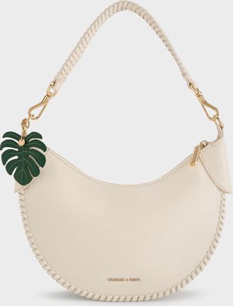 Charles & Keith Blume Braided Curved Hobo Bag