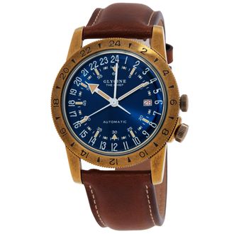 Glycine Airman Vintage The Chief Automatic Blue Dial Mens Watch GL0308