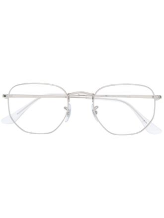 Ray-Ban geometric glass frames - Silver