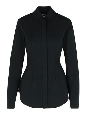 Sportmax Baffo Black Viscose Knit Shirt
