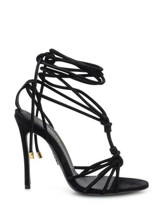 Dsquared2 Dsquared2 Black Sandals With Laces And High Heel
