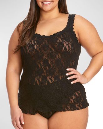 Hanky Panky Plus Size Scoop-Neck Lace Chemise