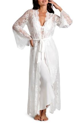 In Bloom by Jonquil Marry Me Lace Robe in Ivory at Nordstrom, Size X-Small
