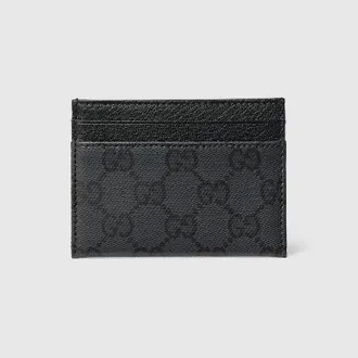 Gucci GG Card Case, Black, Original GG Fabric