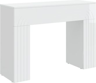 vidaXL Mesa De Centro Blanco Brillante 102 X 35 X 75 Cm Vidaxl
