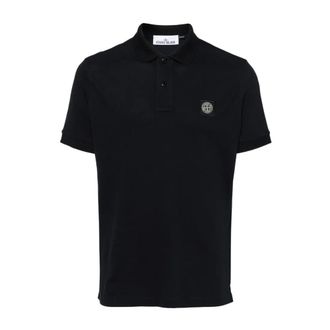 Stone Island Cotton SS Polo - Heren - Polos - Blauw - XL - Katoen - Tops